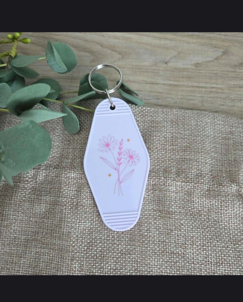 Handmade motel style keychains floral beauty delicate bag charm